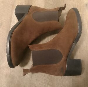 Brown Suede Ankle Boots Barbara Barbieri Euro 40